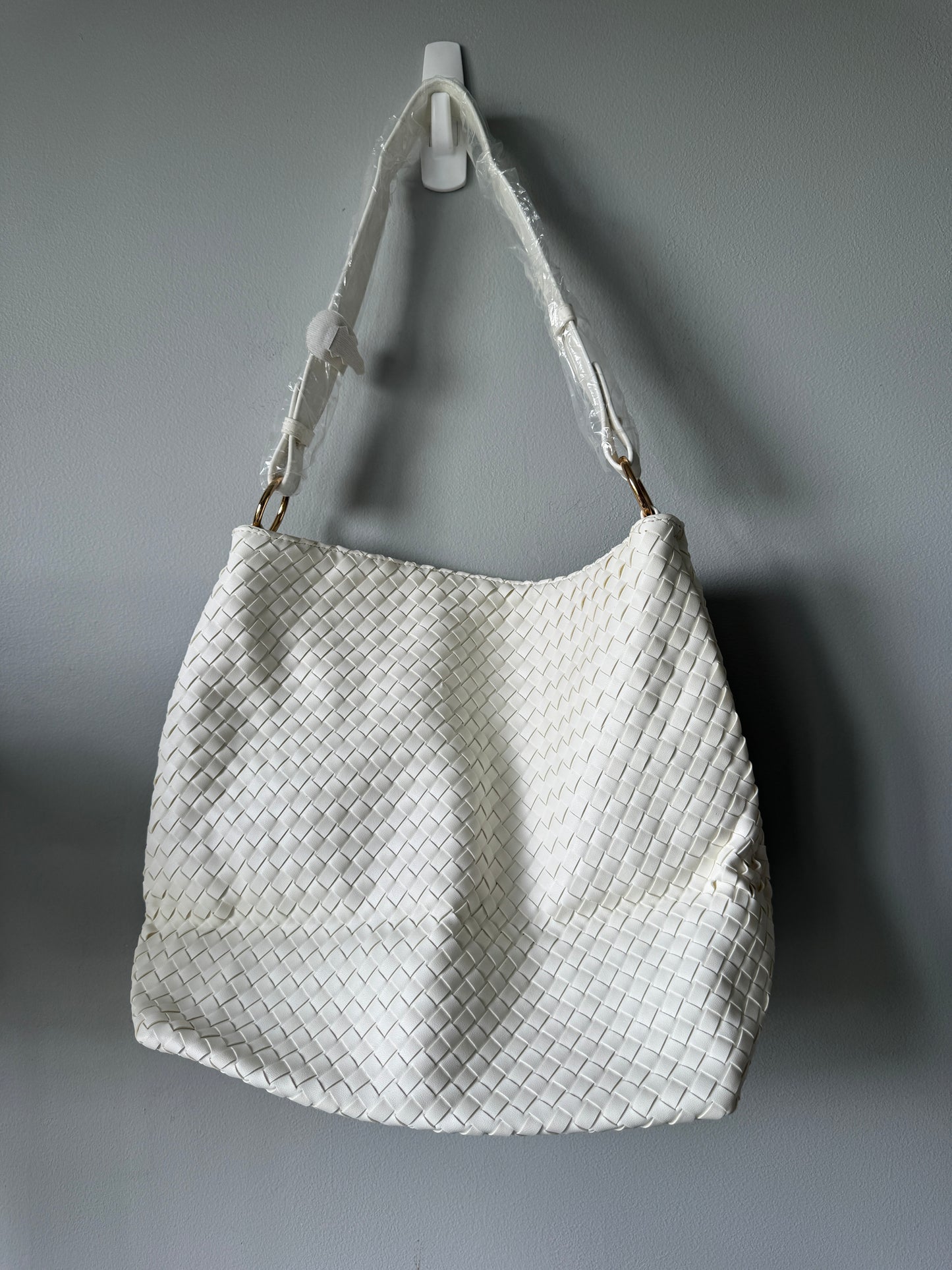 Pre Owned Brouk & Co Handbag Woven and White NWT