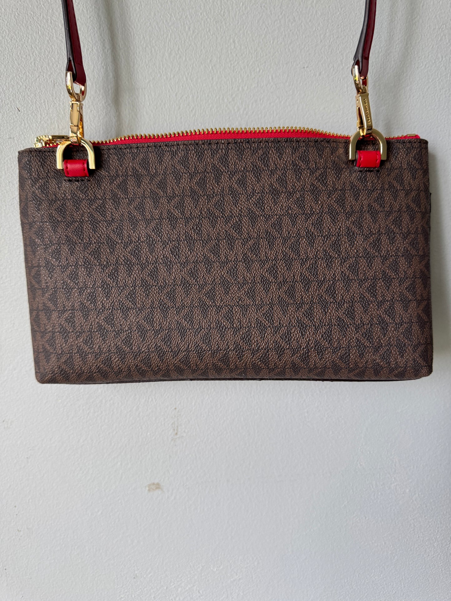 Pre Owned Authentic Michael Kors Maisie Pebbled Leather Tote 3 in 1 Tote