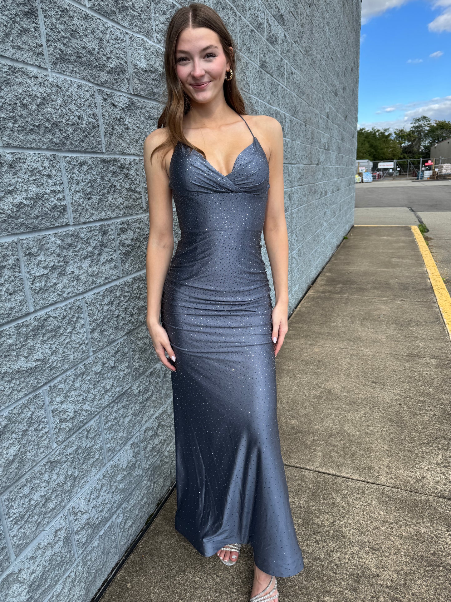 Pre Owned Gunmental  Sherri Hill Gown