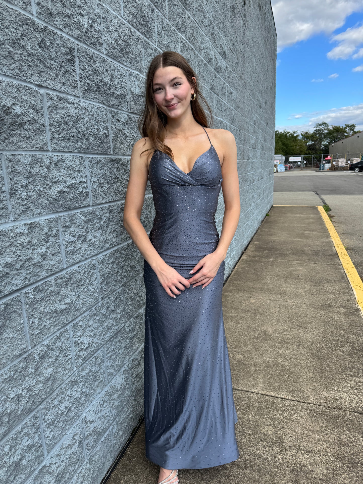 Pre Owned Gunmental  Sherri Hill Gown