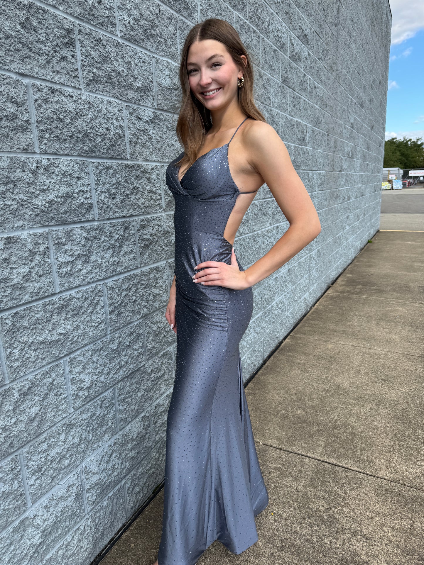Pre Owned Gunmental  Sherri Hill Gown